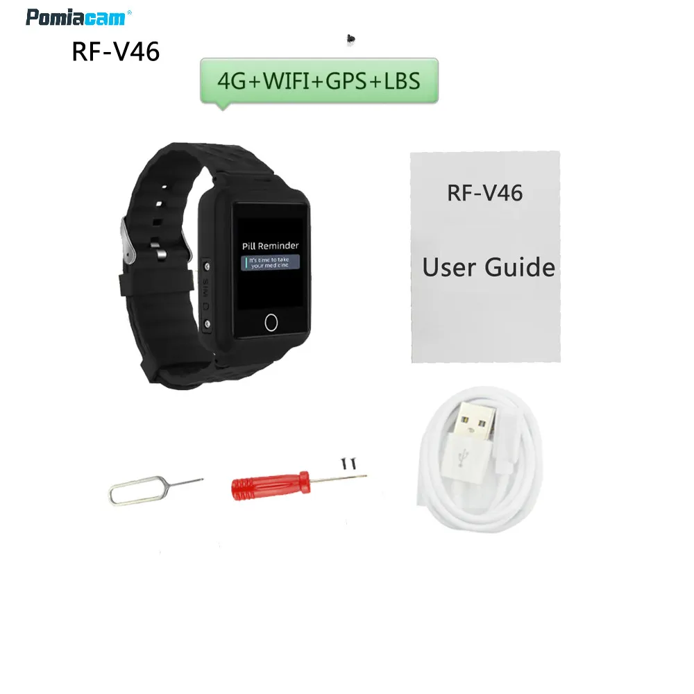 RF V46 4g lte smart дети GPS часы SOS Smartwatch Gps трекер Дети телефон браслет цифровые Gps|Брелок с