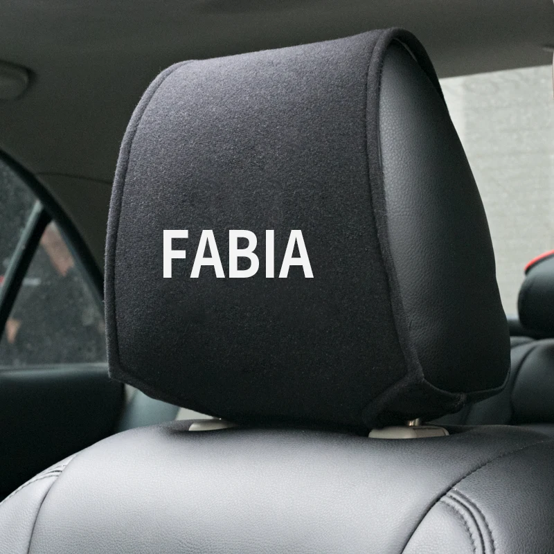 1 шт. подголовник сиденья автомобиля чехол для Skoda Fabia 1 2 3 mk1 mk2 аксессуары для автомобиля-Стайлинг