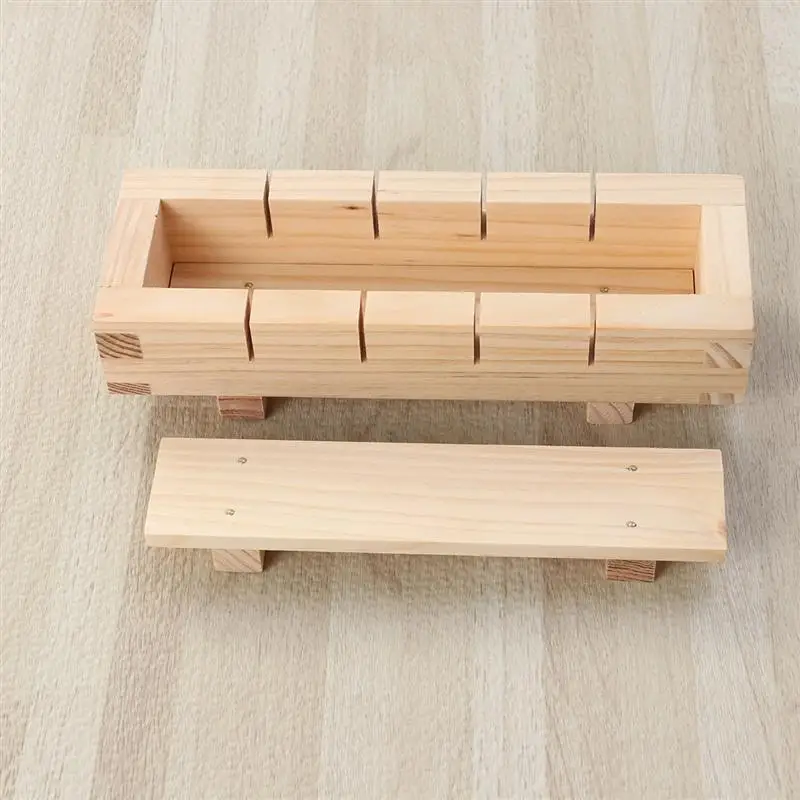 Wooden Rectangular Sushi Press Mold Box Making Kit DIY Rice Roller Molds Kitchen Tools (As Shown) | Дом и сад