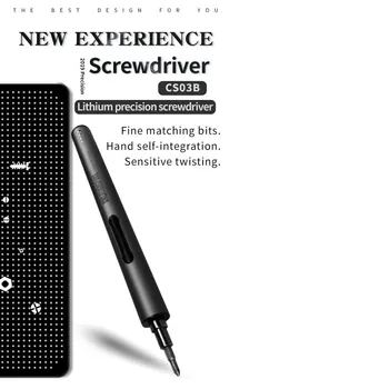 

Electric Precision Mobile Phone Screwdriver Driver Set Mini Automatic Screwdriver Combination CS03B Lithium Battery Miniature