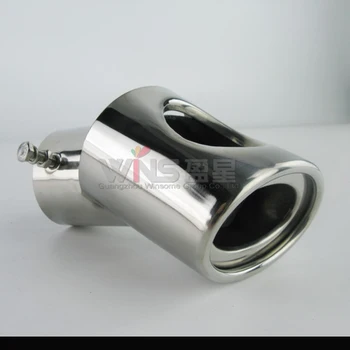 

For Peugeot 206 Chrome Exhaust Muffler Tip Car Styling Tuning Accessories Stainless Steel Decoration Products