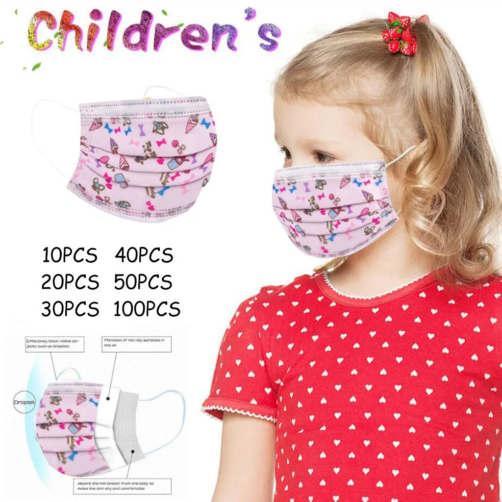 Disposable Face Mask Industrial Children's Faceshields Printed Masks Costumes Cosplay Accessories masque Mascarill |