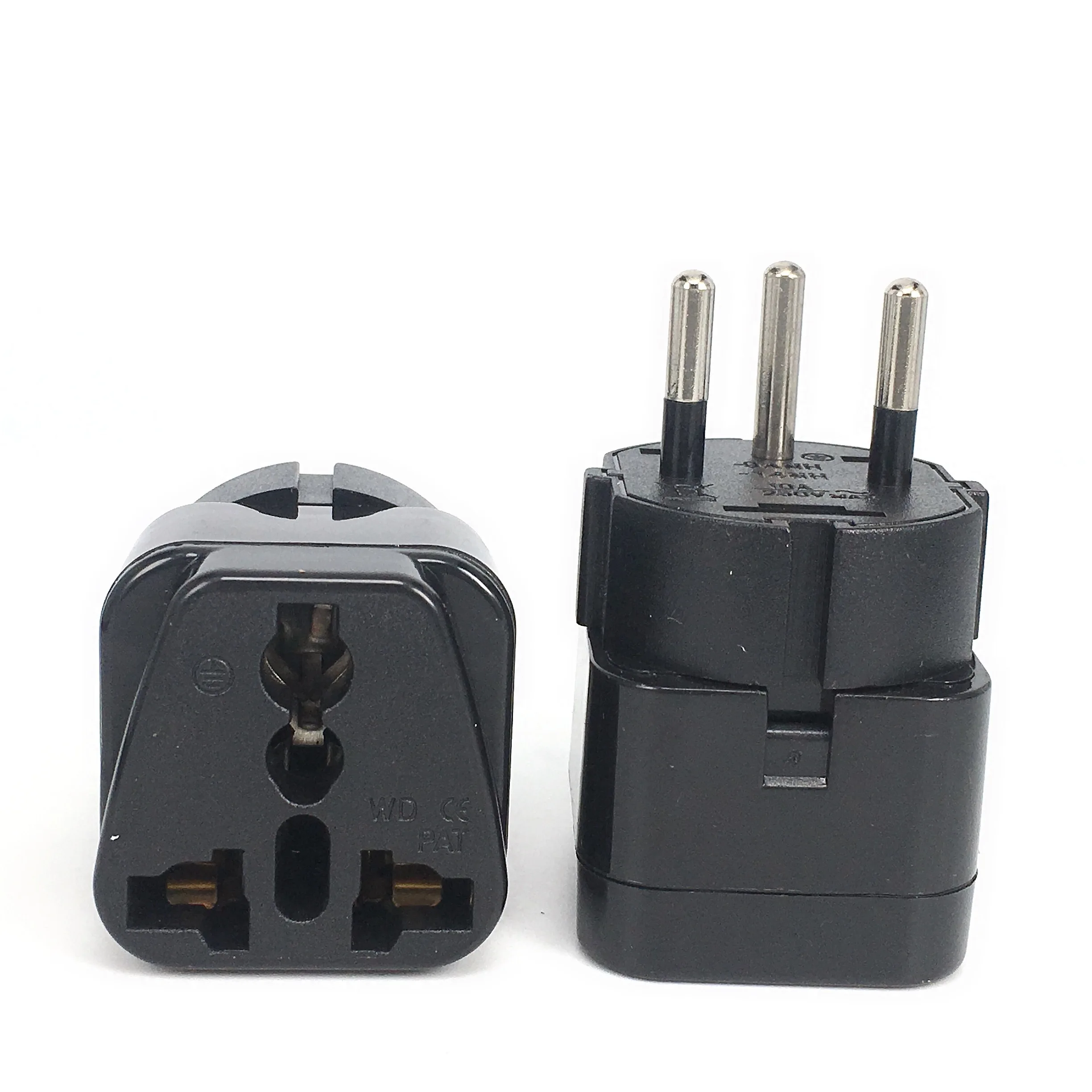 Plug Adapter EU Plug Adapter Plug Converter EU Socket Converter Universal IL EG Plug Adapter AC Converter EU US AU UK To Israel Egypt 3 Pin Travel Power Adapter Outlet Wall Charger Socket