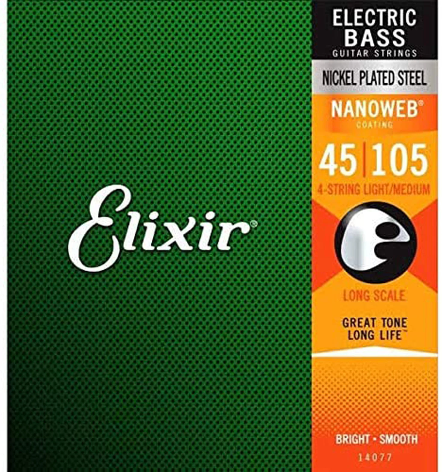 Электрические басовые струны Elixir Nanoweb Great Tone долговечные 4 14077 5 струн 14777 | Спорт и