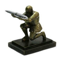 Knight Pen Holder Executive Soldier Figurine Pencil Stand for Office Accessories Pen Stand Desk Organizer Pencil Holder