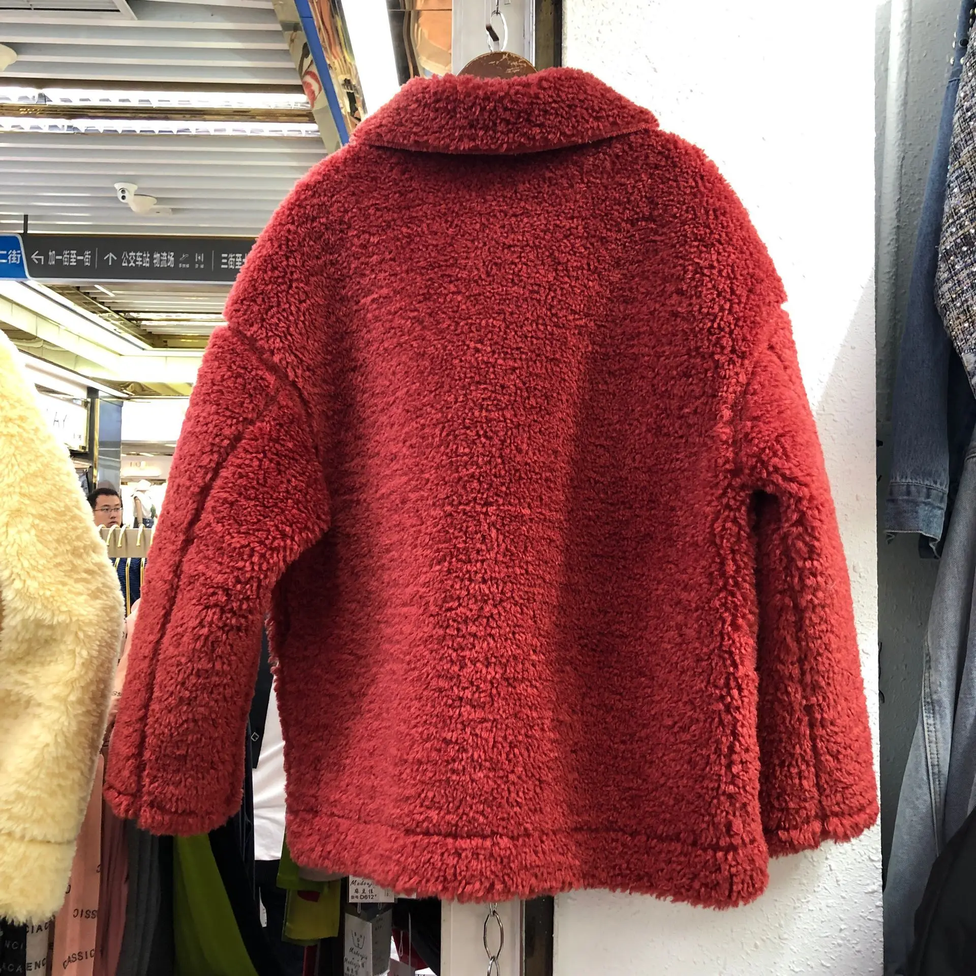Осень Зима Новая корейская куртка из меха ягненка хлопковое пальто женское утолщенное теплое пальто Женская куртка из искусственного меха s Chaqueta Mujer