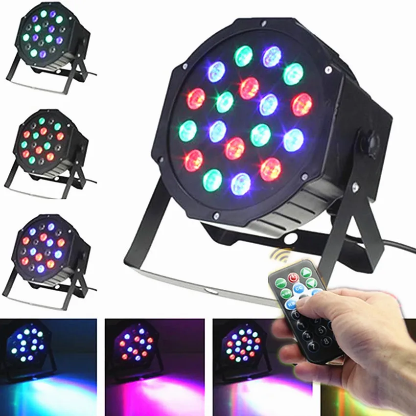 

Led par Light Remote Control 18 Full Color Parabolic Aluminum Reflector Voice Parabolic Aluminum Reflector Bar Ballroom Wedding