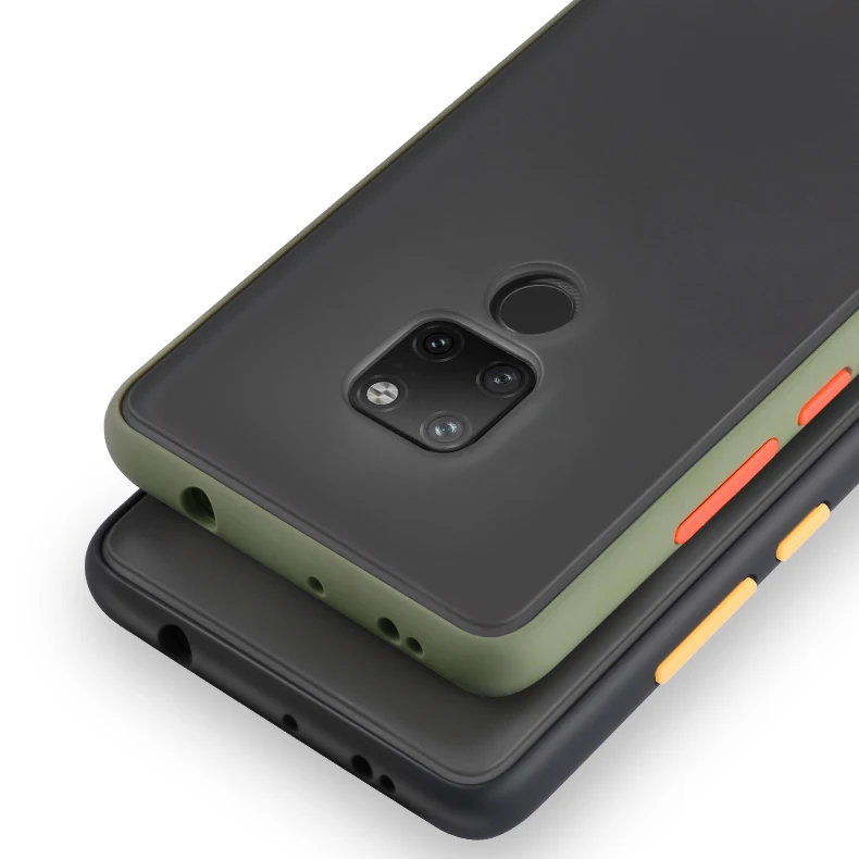 Для Xiaomi Redmi Note 9S жесткий поликарбонатный чехол Прозрачный матовый противоударный