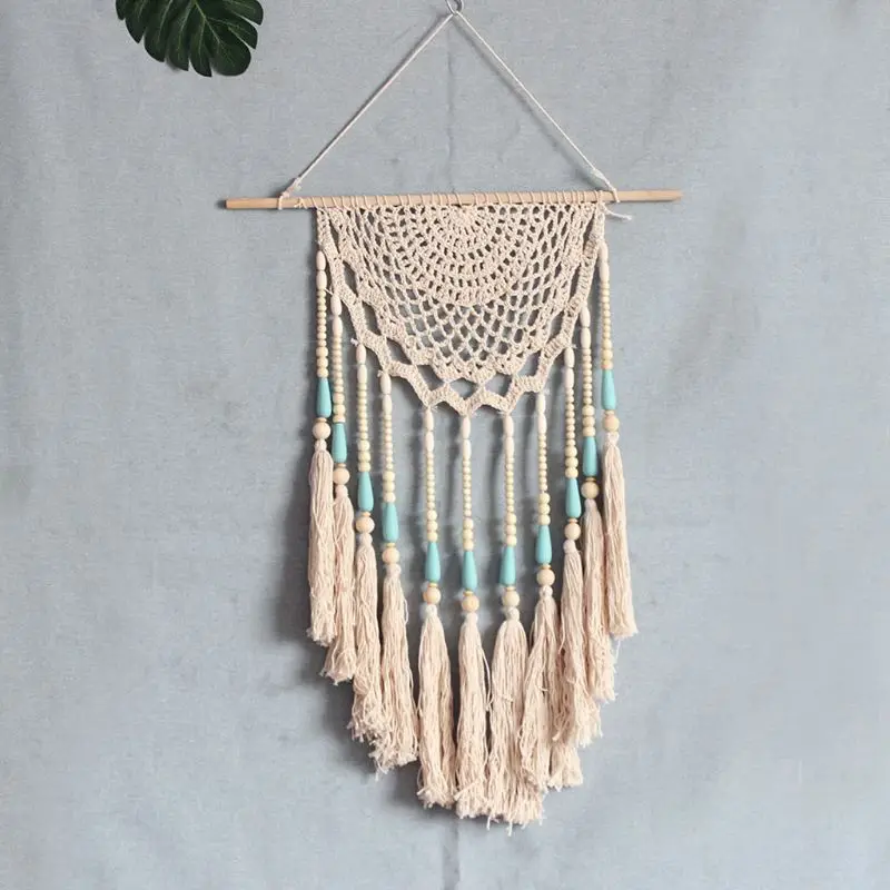 

Nordic Style Geometric Macrame Woven Wall Hanging Tapestry Handmade Boho Chic Bohemian Dorm Living Rooms Nursery Decor