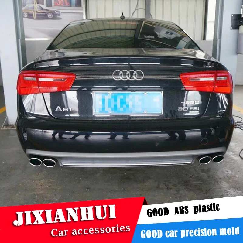 Для Audi A6 S6 обвес спойлер 2012- для Audi A6 RS6 ABS задний спойлер передний бампер диффузор защитные бамперы