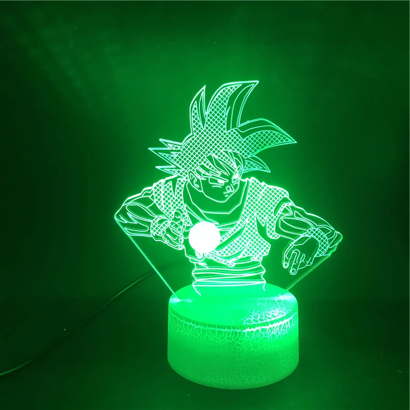 База будильника Kamehameha Son Goku Manga Pretty Prize для девочек светодиодный Ночной светильник