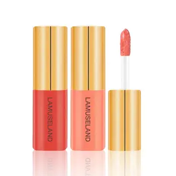 

LAMUSELAND 12 colors Long Lasting Waterproof Matt Lipstic Glaze Sexy Red Moisturizing Waterproof Long Lasting Lip Gloss TSLM1