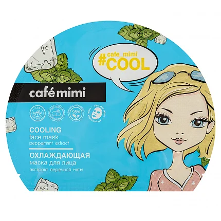 Cafe mimi Охлаждающая тканевая маска для лица 22г |