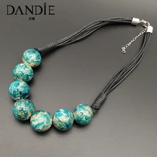 Dandie модное ожерелье с акриловыми бусинами, брызги чернил, простые женские ювелирные изделия