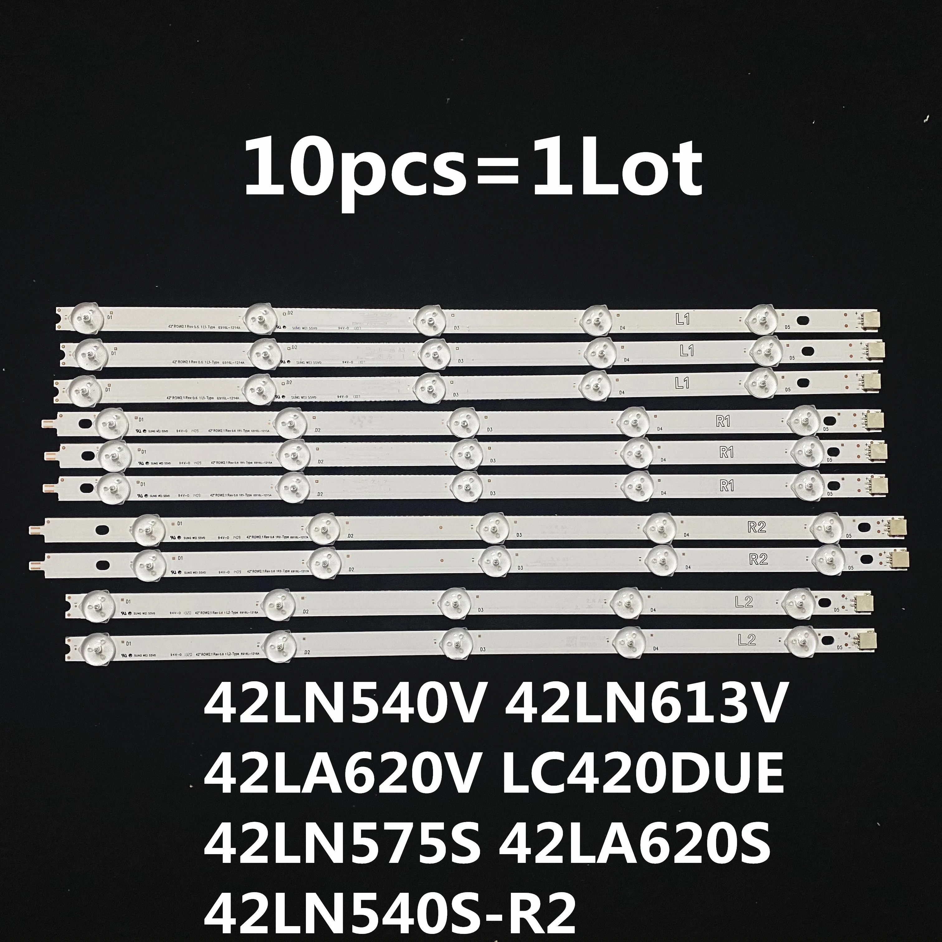 Полоса со светодиодный Ной подсветкой для телевизоров LG 42 дюйма роу2.1 6916L-1412A
