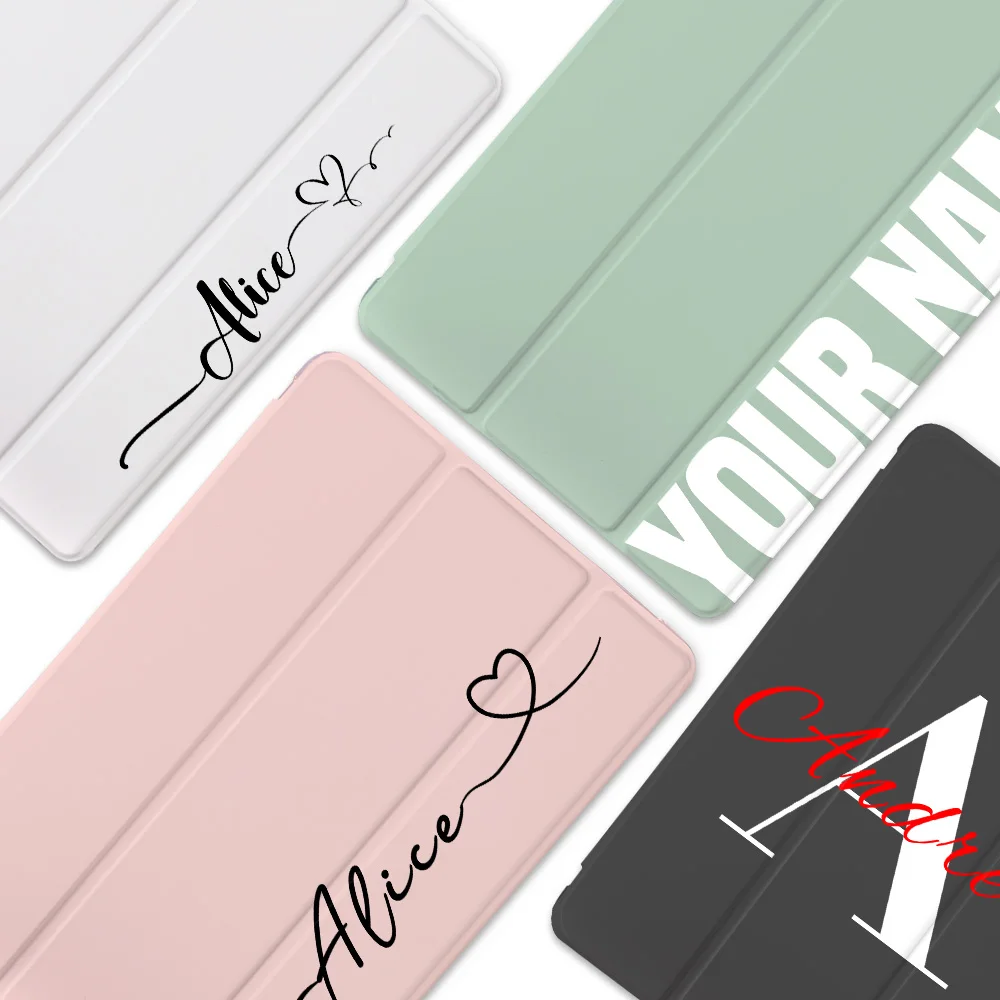 

Custom Name for iPad Air 4 Case With Pencil Holder 10.2 7th 8th 9th For iPad Mini 6 Pro 12.9 11 2021 Cover 10.5 Air 2 5th 6th