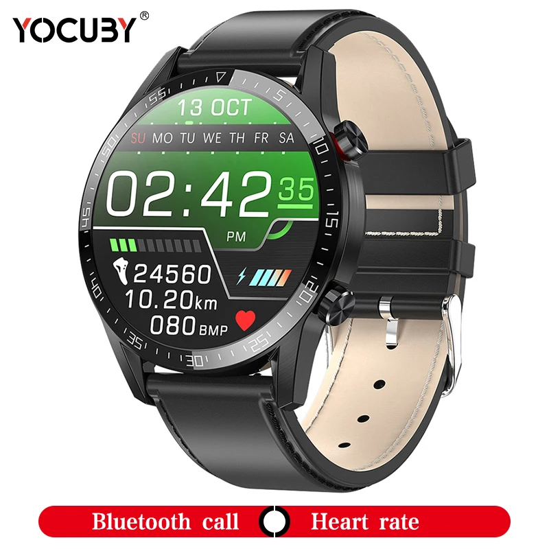 YOCUBY Смарт часы 2020 Smartwatch IP68 Водонепроницаемый вызовов через Bluetooth с динамиками ЭКГ