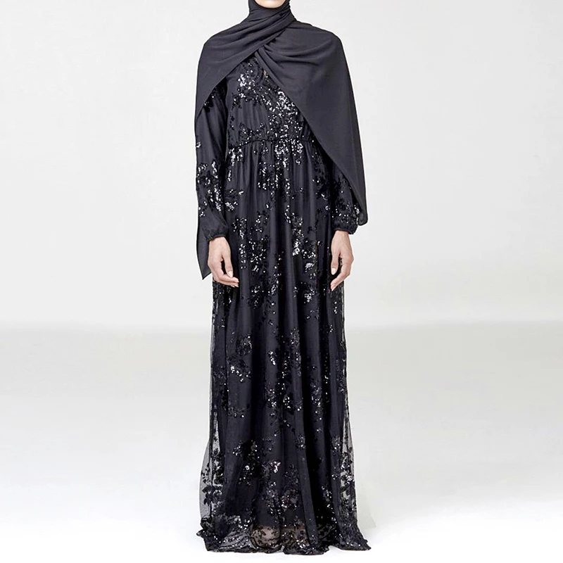 Блесток abaya Дубай турецкие платья мусульманское платье Абая для женщин платье ХИДЖАБ КАФТАН Турция Исламская одежда Caftan Maroc Omani