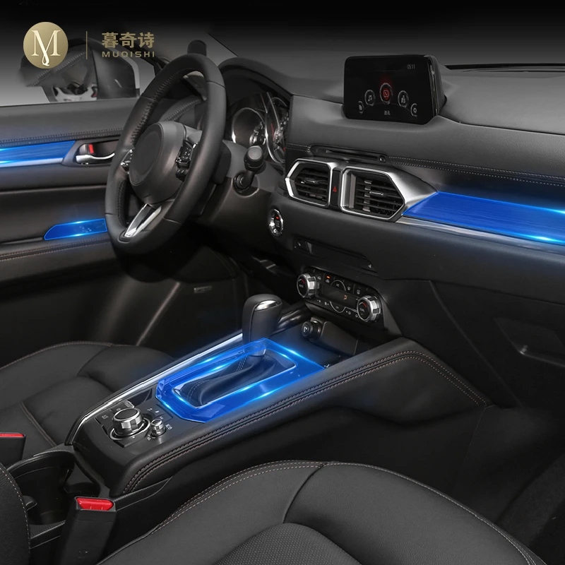 Для Mazda CX-5 2017-2020car интерьер центральной консоли невидимые автомобильные костюм