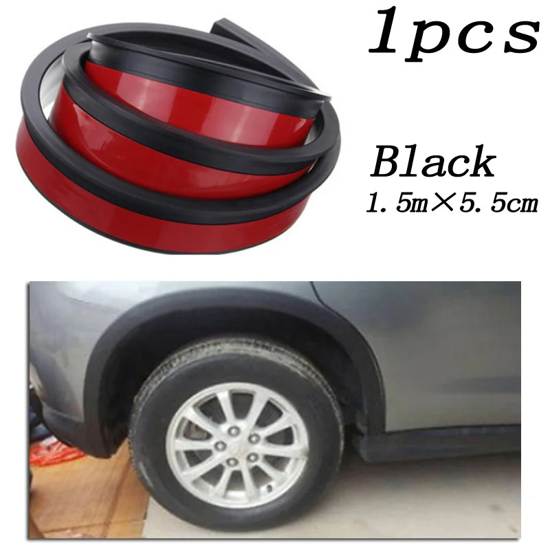 

150cm Car Fender Flares Extension Wheel Eyebrow Protector Lip Moulding *Size: 5.5CM*1.5M (Approx) brand new and high quality
