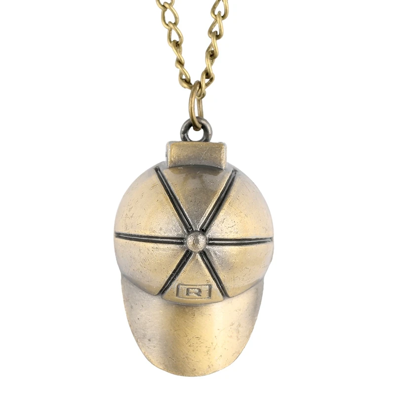 

Unique Hat Shape Quartz Pocket Watch Superior Necklace Chain Pocket Watches Round Dial Pendant Watch Clock for Girls Boys Kids