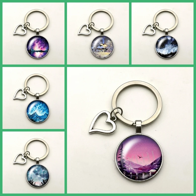Новый брелок с подвеской Aurora Borealis элегантная бижутерия для влюбленных