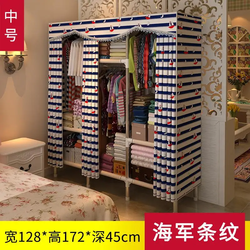 style25 21% Тканевый шкаф, стальная труба, утолщенная арматура, ткань для хранения, шкаф для одежды, экономичная стальная стойка, подвесной шкаф - Цвет: style25