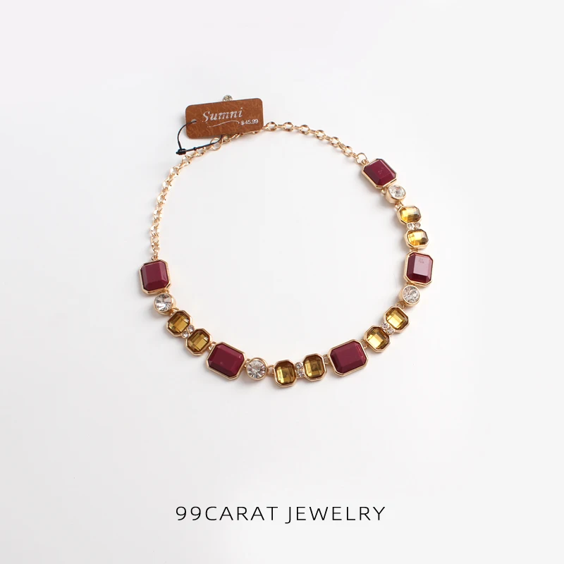 Nine nine carat 2 European and American fashion jewelry sumni brand Decor geometric short necklace (MP) | Украшения и аксессуары