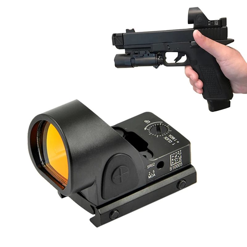 

SRO Mini RMR Red Dot Sight 2.5 moa Optic Reflex Sight Scope Collimator fits 20mm Weaver Rail For Glock Hunting Rifle Airsoft