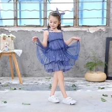 Платья для девочек коллекция года, летняя детская одежда для дня рождения, платье принцессы для девочек детское платье на бретельках в клетку для детей возрастом 3, 4, 5, 6, 7, 8 От 9 до 10 лет