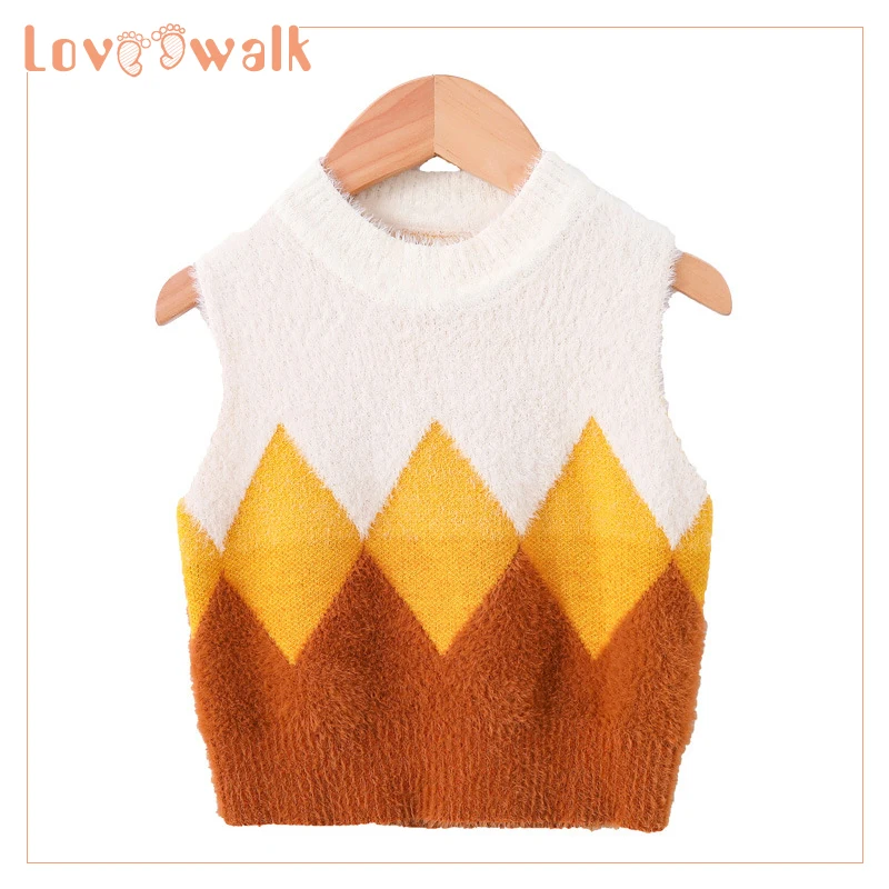 Детский свитер Пуловер для маленьких девочек шерстяной жилет без рукавов