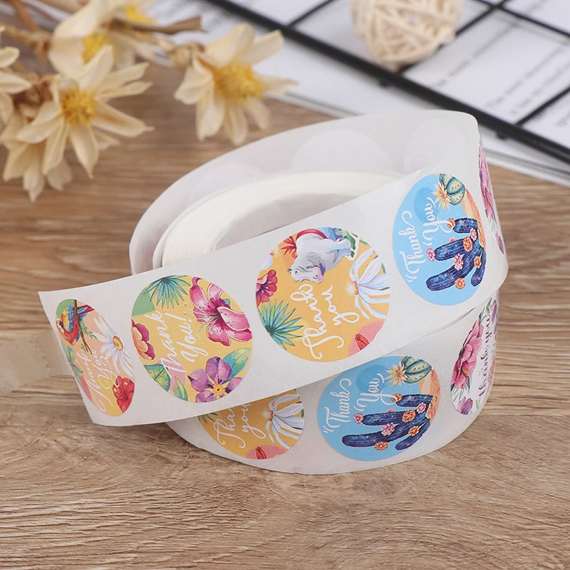 Новинка 500 шт/рулон Спасибо наклейки бирки Свадебные украшения этикетки