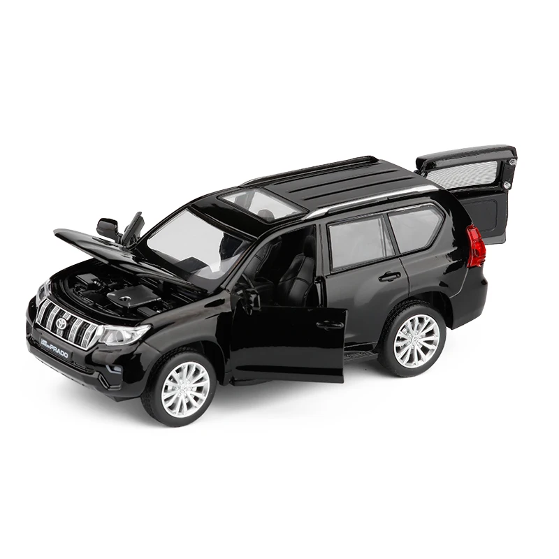 1/32 все новые 2019 Toyota Land Cruiser Prado литая под давлением модель автомобиля SUV игрушки