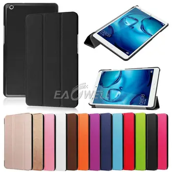

Ultra Slim Tbalet Case Tri-folding Cover For Huawei M5 8.4inch Shockproof Protective Shell Folio Flip Stand Leather Case Cover