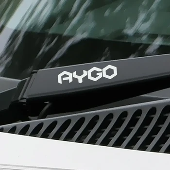 

4PCS Car Waterproof Window Wiper Stickers for Toyota Aygo Reflective Vinyl PVC Stickers Auto Wiper Decor Decal Car Accessories