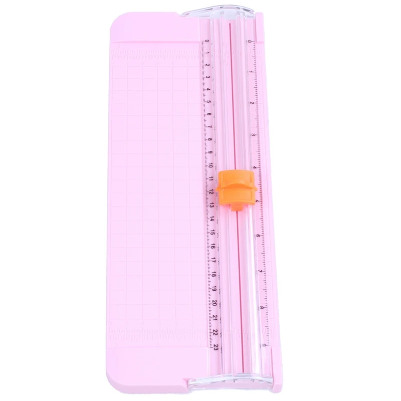 

JIELISI 9090 Mini Small Slide Cutter Cut Paper Cutter Cutter Color:Pink