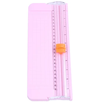 

JIELISI 9090 Mini Small Slide Cutter Cut Paper Cutter Cutter Color:Pink