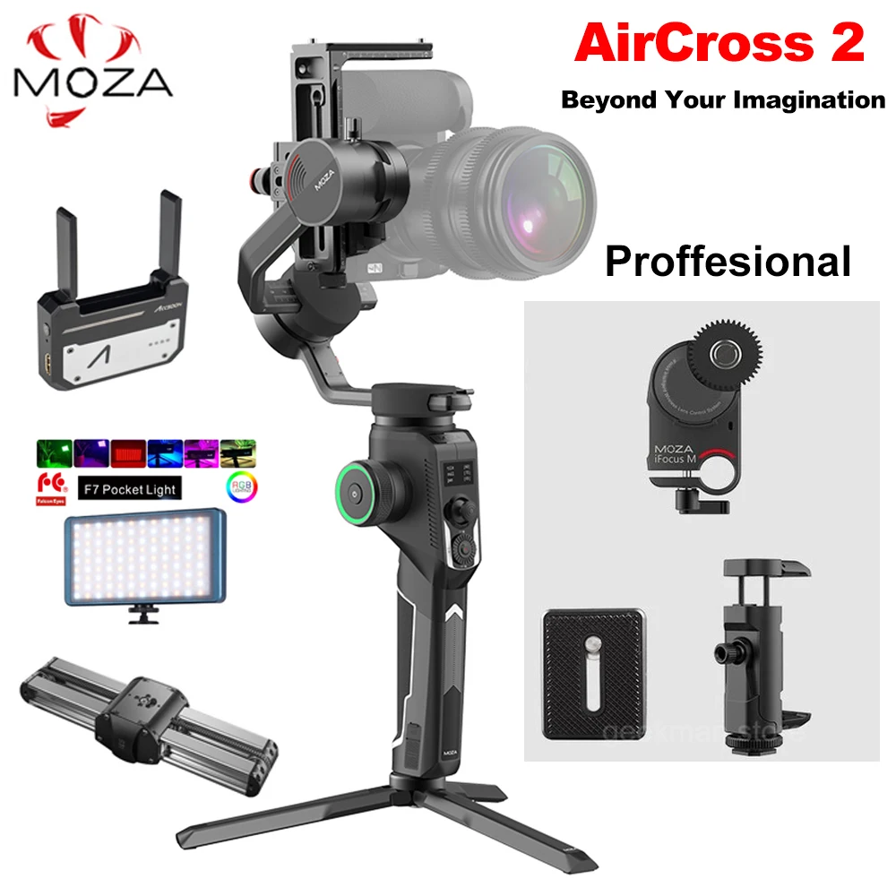 Moza Aircross 2 3 осевой портативный монопод с шарнирным замком Stabilizatorj PK DJI Ronin SC S Zhiyun Crane