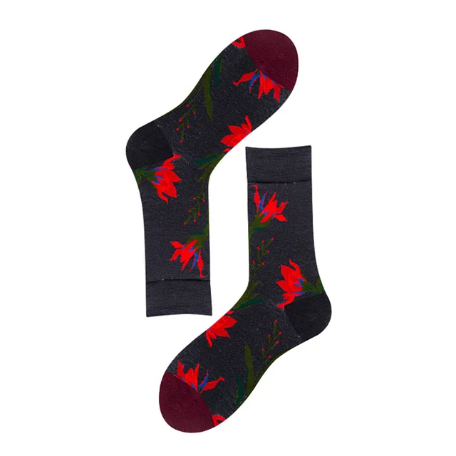 Unisex Fashion Art Men Sock 3D Print Fruit Happy Socks Avocado Apple Cherry Crew Men Funny Meias Cotton Harajuku Soft Socks 31