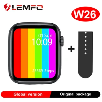 

Original IWO W26 Bluetooth Call ECG W26 Smart Watch 1.75 inch IPS screen LEMFO better than IWO 12 pro for Apple Android Phone