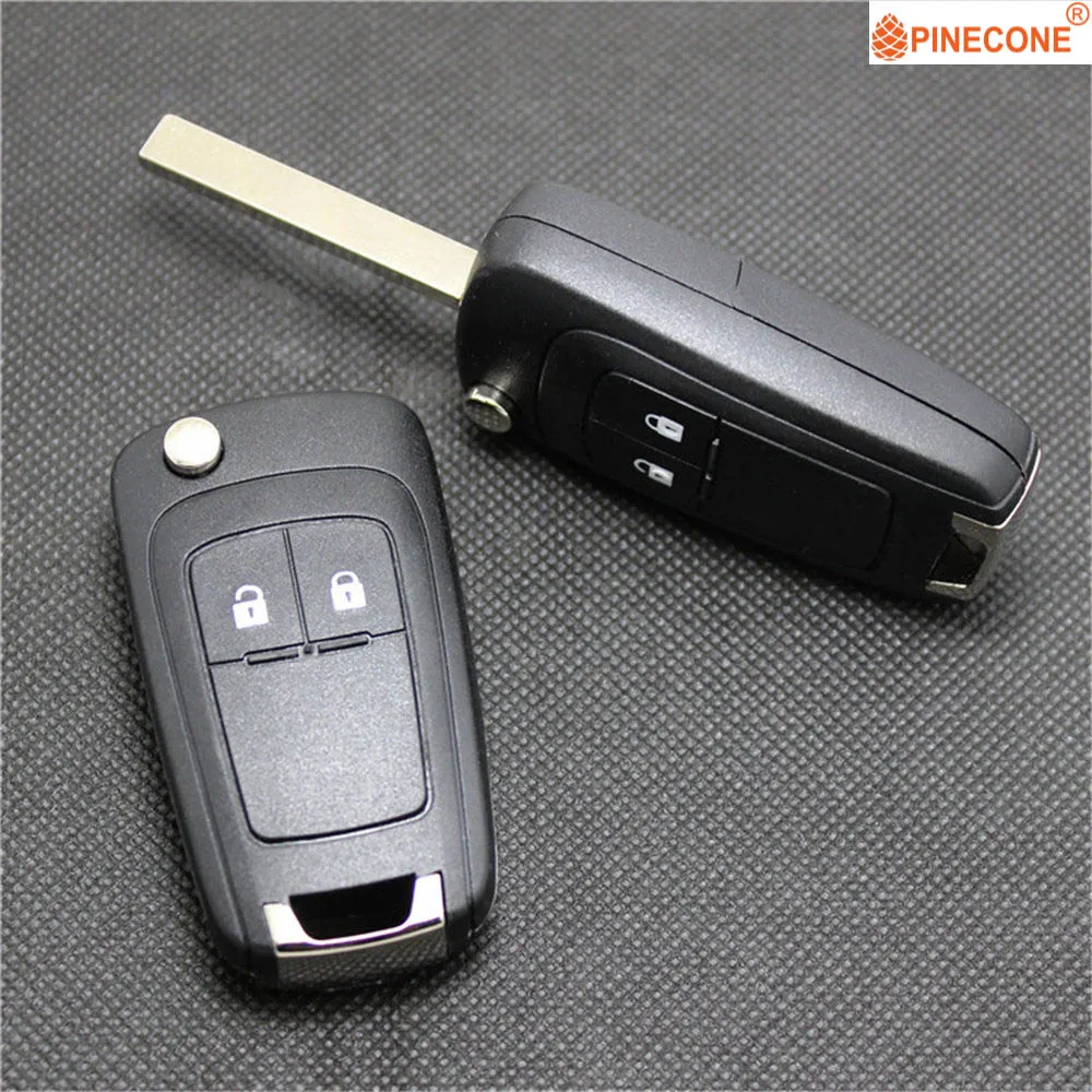 PINECONE для Opel Vauxhall Insignia Astra Zafira Chevrolet Cruze Buick чехол для ключей 2 кнопки Hu100 Замена автомобильного брелока оболочка