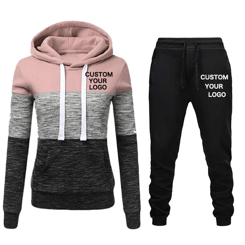2020 New Brand Tracksuit Women Pant 2 Piece Sets Woman Sportswear Fleece Thick Hoody+Pants Sport Suits Custom Logo 2020 New Brand Tracksuit Women Pant 2 Piece Sets Woman Sportswear Fleece Thick Hoody+Pants Sport Suits Custom Logo