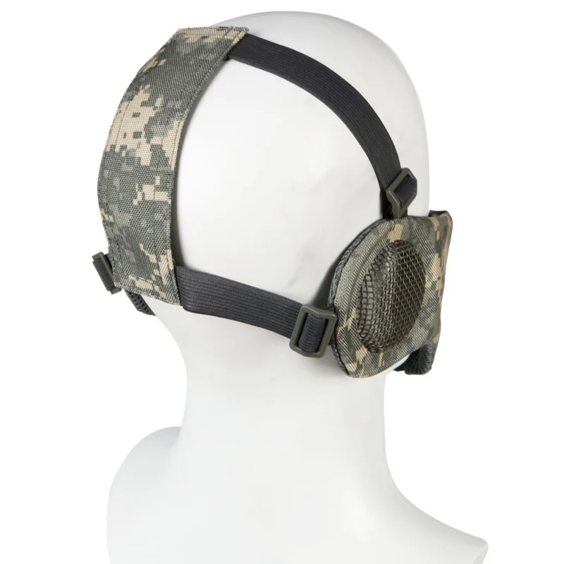 Half Mask Low Carbon Steel 1000D Nylon Adjustable Folding Portable Mouth Protection Mask