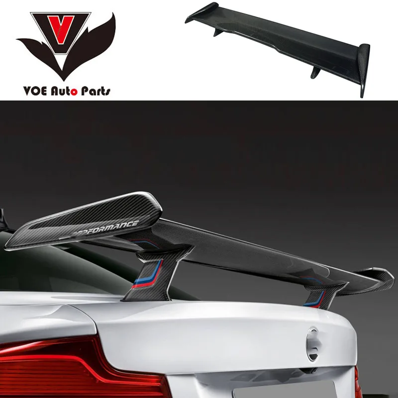 

F22 F23 M2 M3 M4 F87 Real Carbon Fiber MP Style Sporty Rear Trunk Wing Spoiler for BMW 2 Series F22 M2 M3 M4 F87 Year 2013-2020