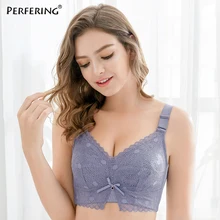 Perfering, сексуальные кружевные бюстгальтеры размера плюс, полная чашка, без бретелек, пуш-ап, бюстгальтер для женщин, C D, минимайзер, большой бюстгальтер, Bragas, женское белье