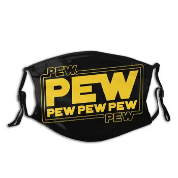 

Pew Pew Star Wars Science Reusable Face Mask Anti Bacterial Dustproof Protection Cover Respirator Muffle Mask with Filters