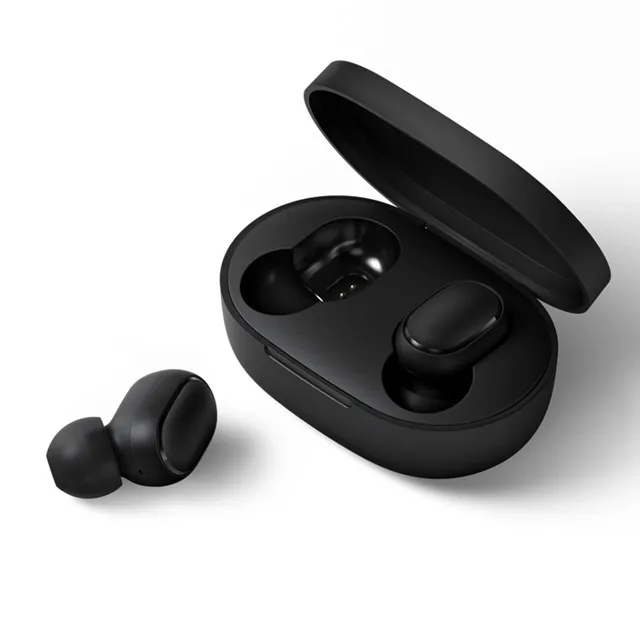 Black Оригинальные беспроводные наушники Xiaomi Redmi Airdots True, голосовое управление, Bluetooth 5,0, шумоподавление, управление краном, зарядная коробка, вкладыши - Цвет: Black