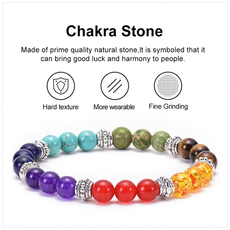 Браслет унисекс из натурального бирюзового тигрового глаза 8 мм с камнями разных