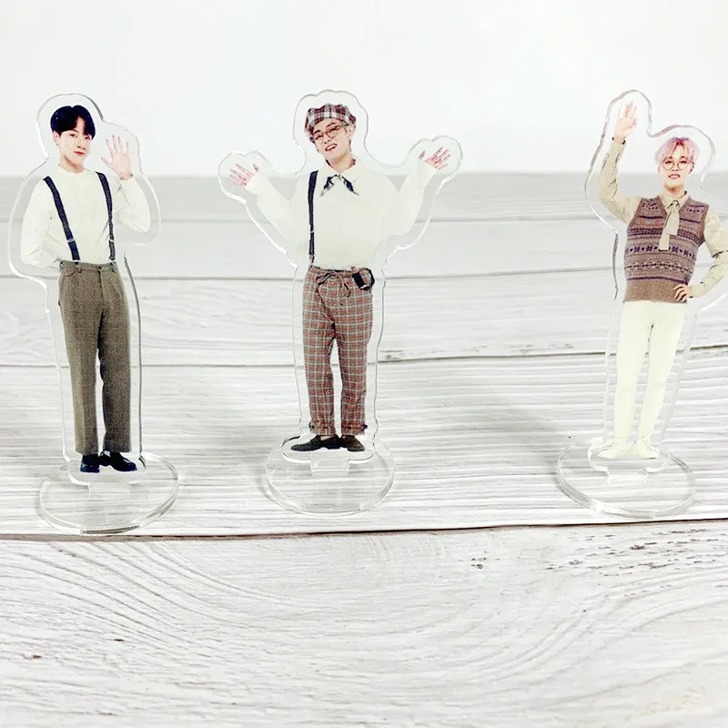 KPOP Bangtan мальчики 5TH MUSTER FESTA прозрачный Стенд Рисунок доска карта душа Persona Love Yourself JUNG KOOK JIMIN JIN SUGA