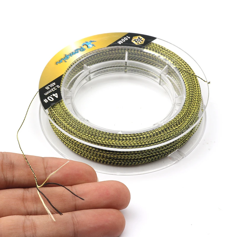Rompin Spider-Line серия 100 м PE плетеная леска для карпфишинга Flag флаг 4 нити 10-80 фунтов мультифиламент для ловли карпа снасти